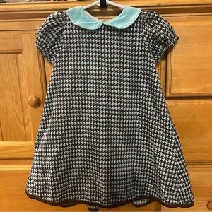 Jack & Teddy Girl’s Blue and Brown Corduroy Dress w/Ruffles Size 24 Months